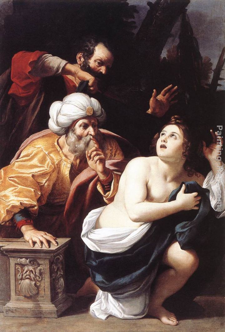 Susanna and the Elders painting - Sisto Badalocchio Susanna and the Elders art painting